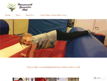 Tablet Screenshot of hammersmithgymnasticsclub.com